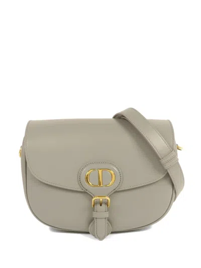 Pre-owned Dior Bobby Shoulder Bag In Gray