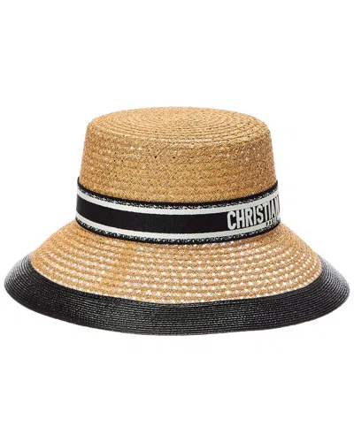 Dior Bobby Straw Hat In Brown