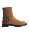 Dior Bolt Ankle Boot In Brown