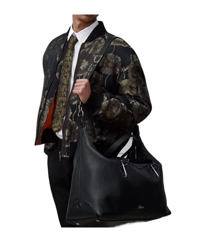 Dior Bolt Weekender Shoulder Bag In Black