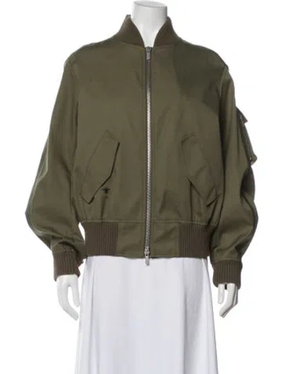 Pre-owned Dior Bomber Jacket In Green