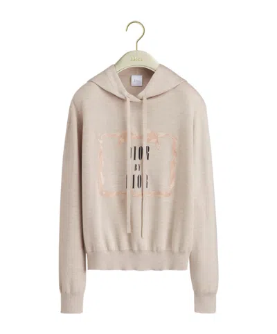 Dior Book Cover Hooded Sweatshirt In Gray