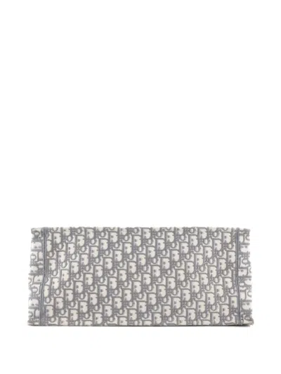 Pre-owned Dior Book Oblique Canvas Large Tote Bag In Gray