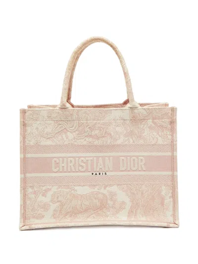 Pre-owned Dior Book Tote Bag In Pink
