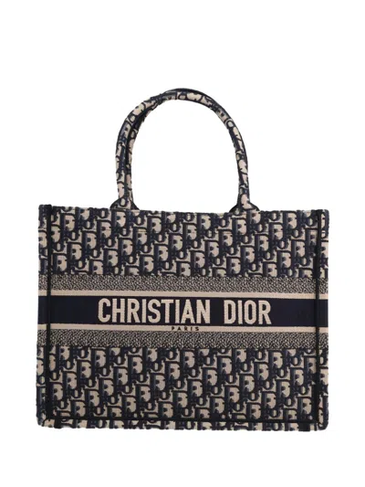 Pre-owned Dior Book Tote Bag In Blue