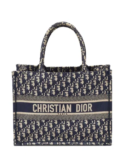 Pre-owned Dior Book Tote Bag In Blue