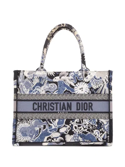 Pre-owned Dior Book Tote Bag In Blue