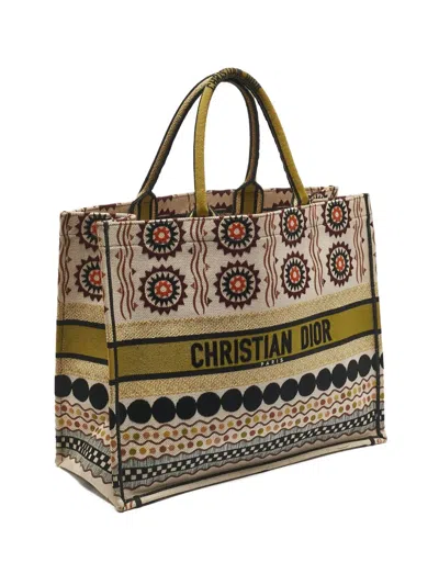 Pre-owned Dior Book Tote Bag In Neutral