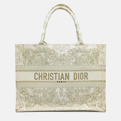 Pre-owned Dior Book Tote Bag In Sand