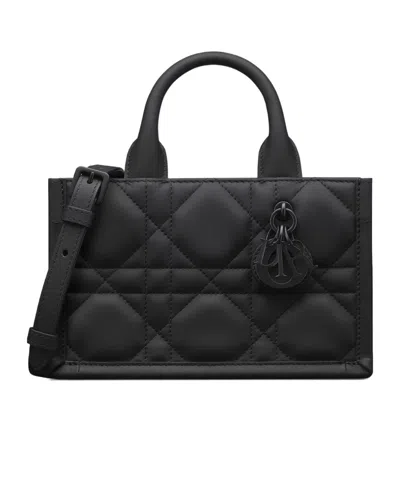 Dior Book Tote Mini Bag In Black