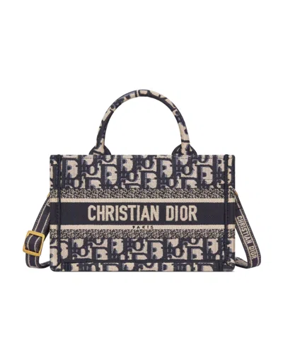 Dior Book Tote Mini Shoulder Bag In Black
