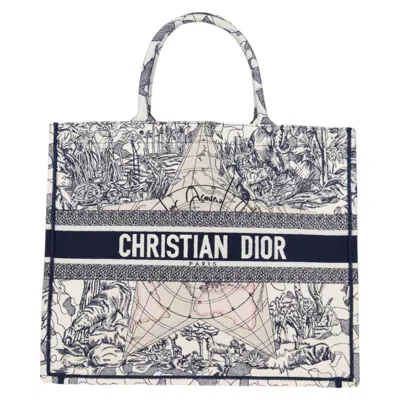 Pre-owned Dior Book Tote Navy Canvas Tote Bag ()