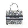 Dior Book Tote Small Canvas Tote Bag In White