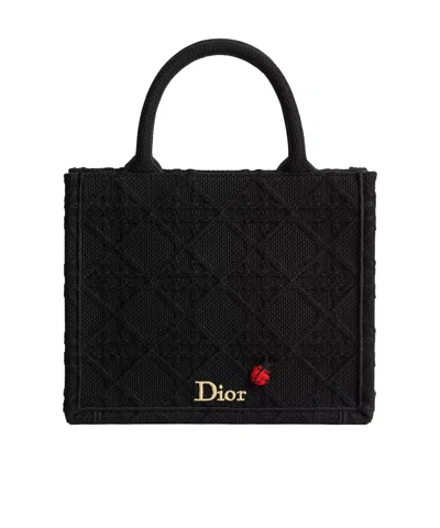 Dior Book Tote Small Tote Bag In Black