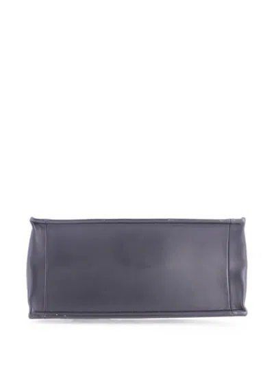 Pre-owned Dior Book With Strap Embroidered Canvas Medium Tote Bag In Black