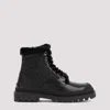 Dior Black Lace Up Boots In Black Black