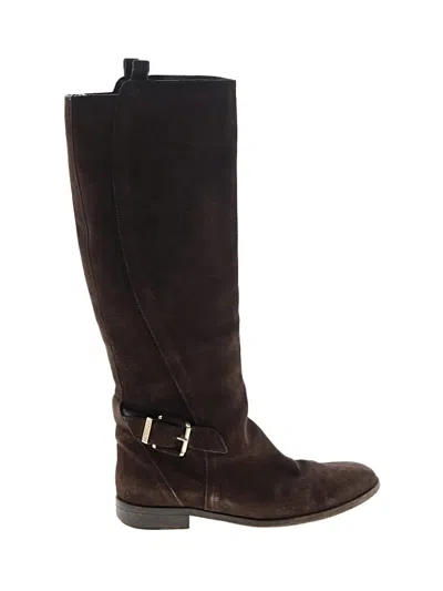 Pre-owned Dior Boots In Brown