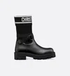 Dior D-major Ankle Boot In Black