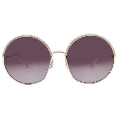 Pre-owned Dior Bordeaux Round Ladies Sunglasses Ever R1u B0d1 Cd4025un 10t 61 In Red