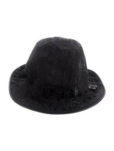 Pre-owned Dior Boutique Vintage Issimo Bucket Hat In Black