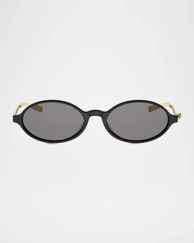 Dior Bow 53mm Oval Sunglasses In Multi