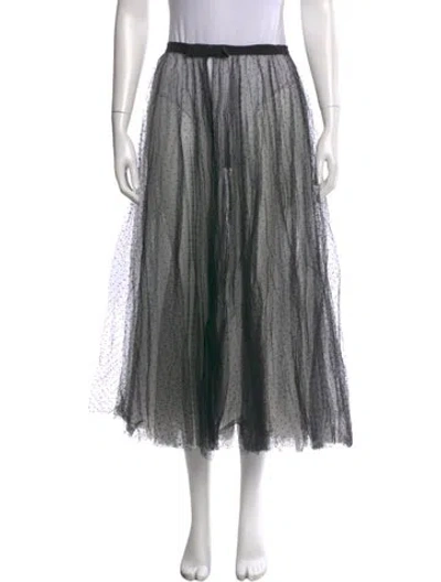Pre-owned Dior Bow Accents Midi Length Skirt