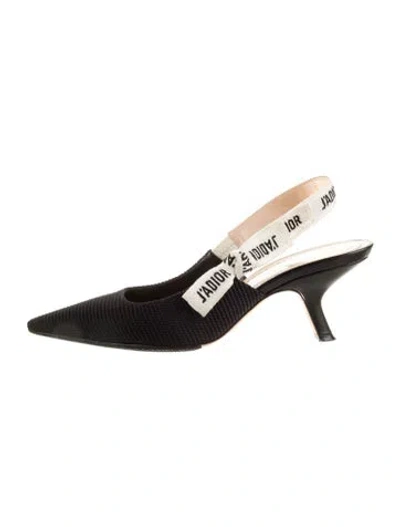Pre-owned Dior Bow Accents Slingback Pumps In Multi