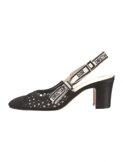Pre-owned Dior Bow Accents Slingback Pumps In Multi