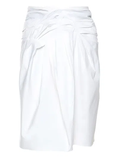 Pre-owned Dior Bow Draped Skirt