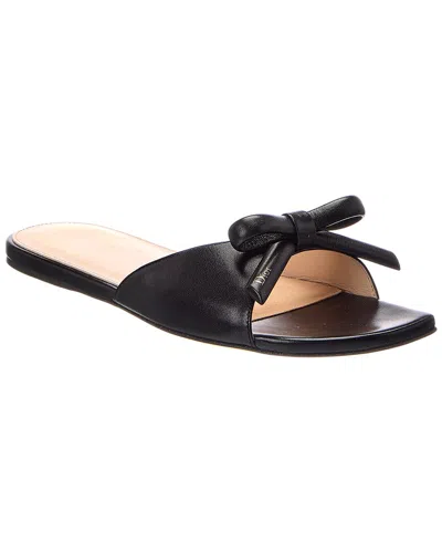 Dior Bow Leather Sandal In Black