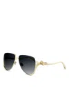 Dior Bow Pilot Sunglasses, 58mm In Multi