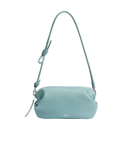 Dior Bow Pouch In Blue