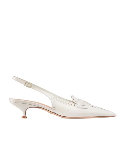 Dior Boy Heeled Sandals In White