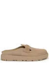 Dior Boy Leather Sabot Flats For Women In Brown