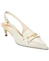 Dior Boy Leather Slingback Pump In White