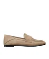 Dior Loafers Round Toe Flat Sole In Brown