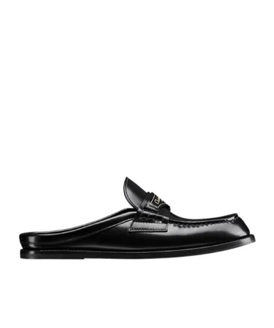 Dior Boy Muller Shoes In Black