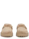 Dior Boy Leather Sabot Flats For Women In Neutral