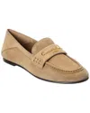 Dior Logo Leather Loafer In Brown