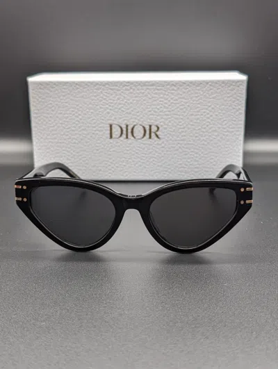 Pre-owned Dior Brand  Dsgts6fxr Sunglasses In Black & Gold With Gray Lenses