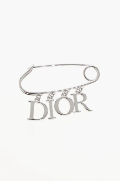 Dior Brass Plain Letter Brooch Grösse Unica