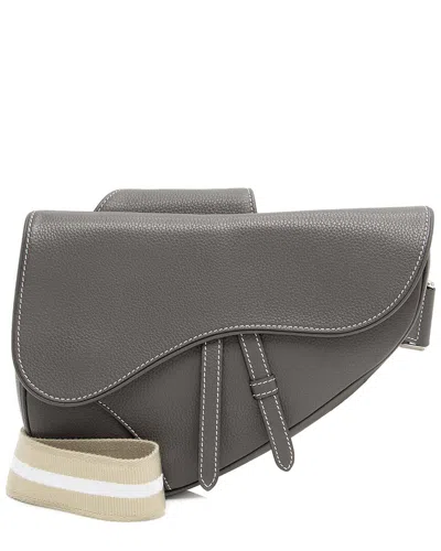 Dior Brown Calfskin Saddle Bag (authentic Pre-loved)