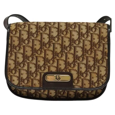 Pre-owned Dior Brown Canvas Shoulder Bag ()