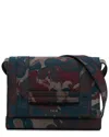 Dior Brown Canvas X Peter Doig Messenger Bag (authentic Pre-loved) In Multi