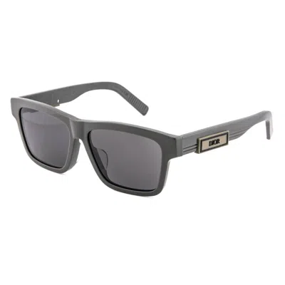 Dior Brown Gray Rectangular Men's Sunglasses Dm40159f 47a 57 In ["grey","brown"]