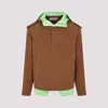 Dior Fw23 Nude & Neutrals Hooded Anorak For Men In Brown
