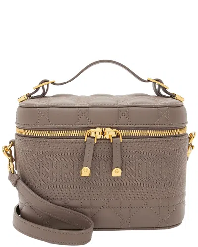 Dior Brown Lambskin Travel Small Vanity Case (authentic Pre-loved)