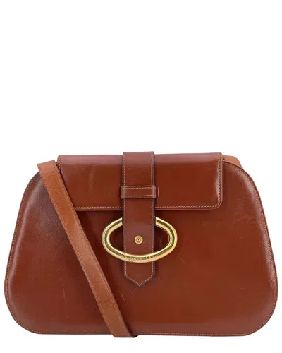 Dior Brown Leather Shoulder Bag (authentic Pre-loved)