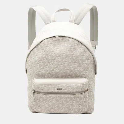 Pre-owned Dior Brown Oblique Canvas Rider Backpack