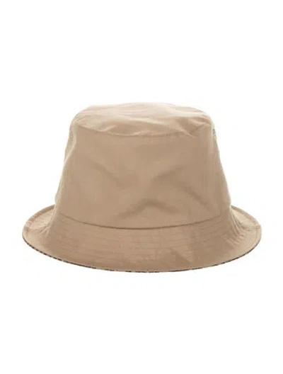 Pre-owned Dior Brown Polyester  Hat With Oblique  Print At Interior.